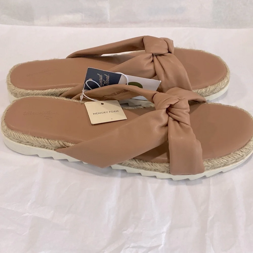 Women's Dena Knotted Espadrille Sandals - Universal Thread™ Tan Size 11